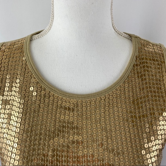 NWOT Michael Michael Kors Sleeveless Sequins Top - Picture 4 of 9